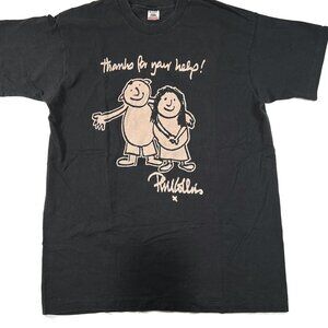 Vintage Phil Collins T-Shirt Concert Tour Volunteer Thanks For Your Help XL Tee